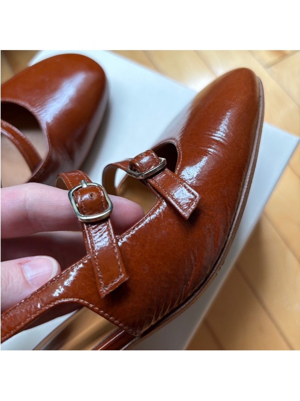Sezane Paula Babies size 38 Brown Heeled Slingbacks - Picture 4 of 7